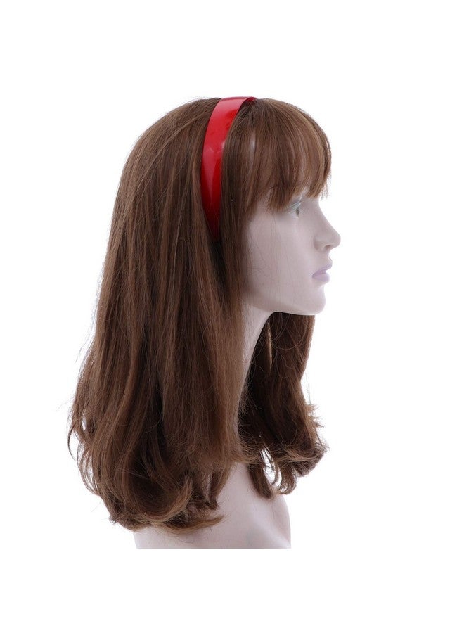 LIVECOOL Red 1 Inch Plastic Hard Headband with Teeth Head band Women Girls 2 Pieces Hoops for Women Girls DIY Hair Accessories - Image 4