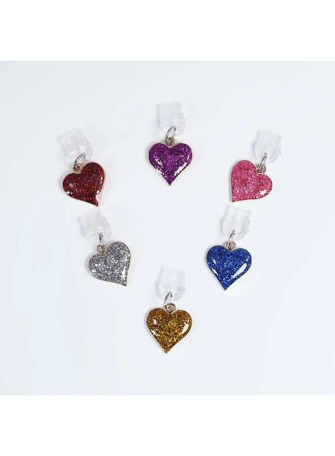 Purple Glittering Starry Sky Phone Charm Dust Plug For Type C - Image 4