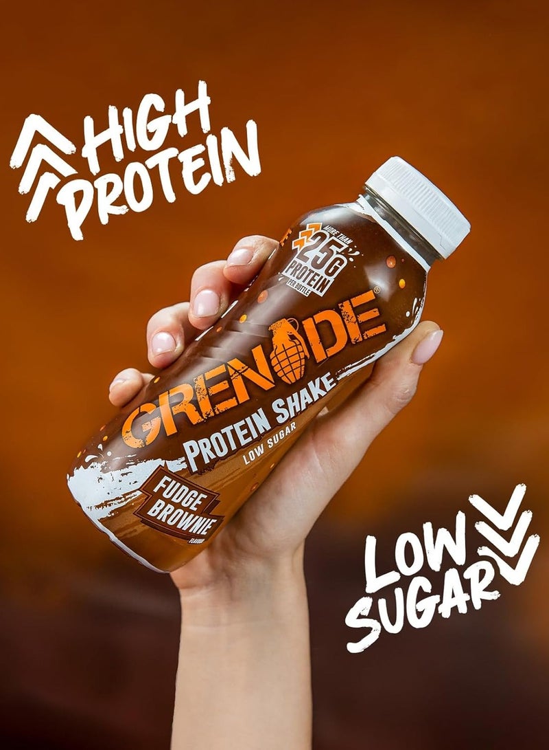 Grenade Protein Shake 24g Protein Fudge Brownie 8×330ml - Image 2
