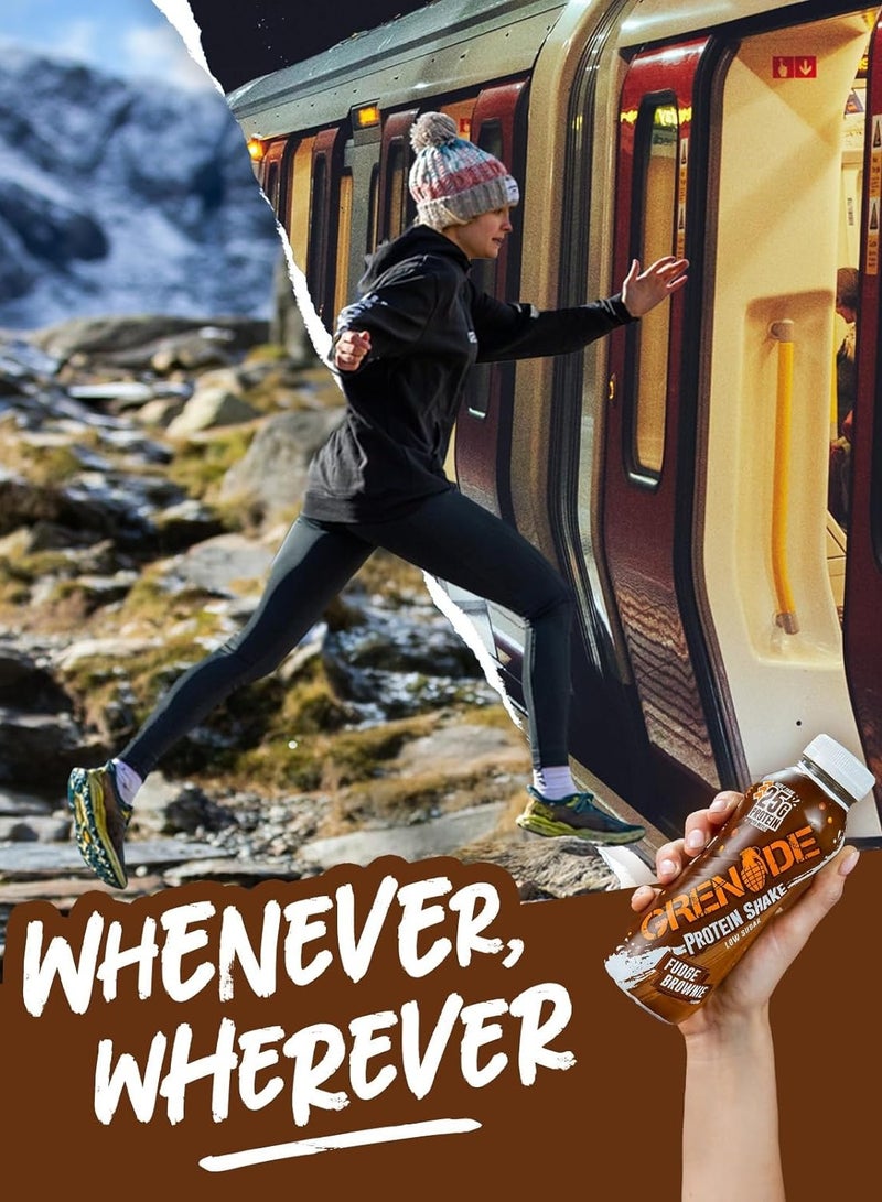 Grenade Protein Shake 24g Protein Fudge Brownie 8×330ml - Image 5