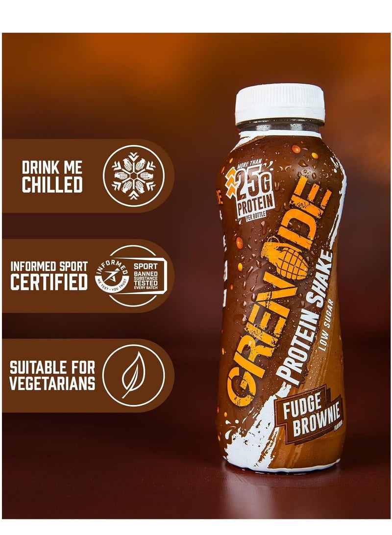 Grenade Protein Shake 24g Protein Fudge Brownie 8×330ml - Image 3