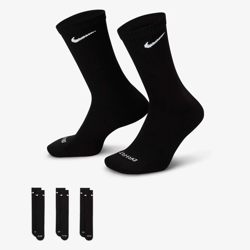 Nike Everyday Plus Cushioned Training Crew Socks (3 Pairs)