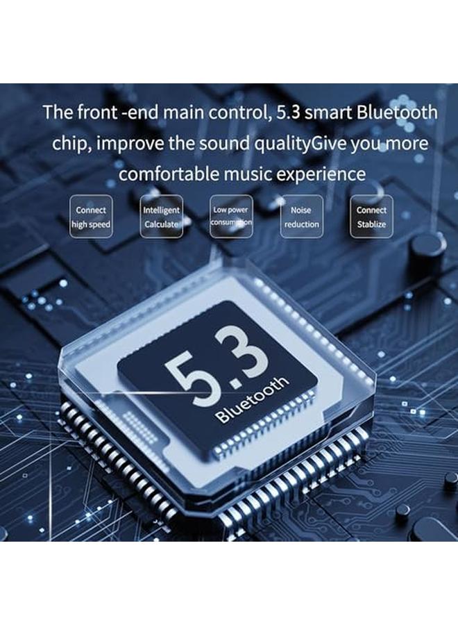 Excefore Portable Fm Radio With Emergency Flashlight Sos Bluetooth Player Hifi Sound Colorful Glare Light Solar And Usb Charging Multi Scene Use Blue - Image 3