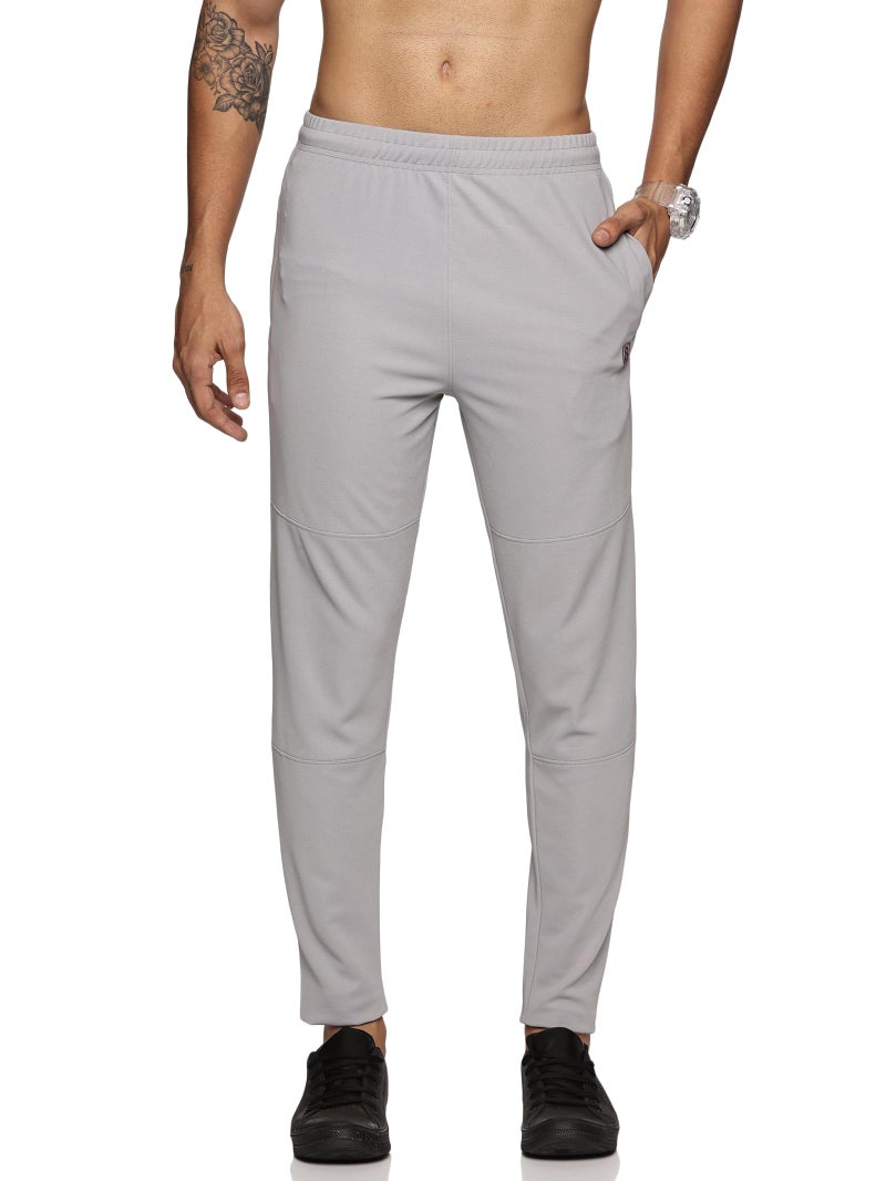 DOMIN8 Men's Slim Fit Track Pant with Elasticated Waist with Drawstring | Slim Fit Joggers for Men | for Running Gym Sports| for Men & Boys | Multipurpose Mens Lower Activewear Trousers Light Grey - Image 5