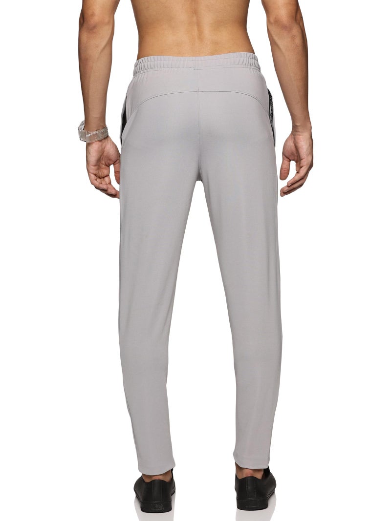 DOMIN8 Men's Slim Fit Track Pant with Elasticated Waist with Drawstring | Slim Fit Joggers for Men | for Running Gym Sports| for Men & Boys | Multipurpose Mens Lower Activewear Trousers Light Grey - Image 3