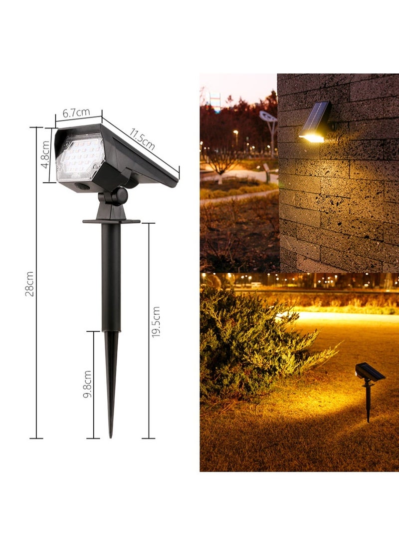 Solar Spotlight – Outdoor Waterproof Spike Lawn Light, Dual-Use Garden & Tree Light for Home Landscaping (Warm Light, 3 Brightness Levels, Single Unit) - Image 2