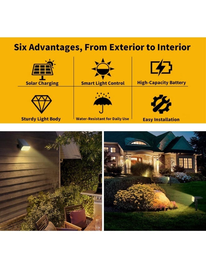 Solar Spotlight – Outdoor Waterproof Spike Lawn Light, Dual-Use Garden & Tree Light for Home Landscaping (Warm Light, 3 Brightness Levels, Single Unit) - Image 3