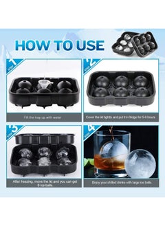 Silicone Ice Cube Trays with Lid(Set Of 3),Sphere Square Honeycomb Whiskey Ice Mold,No Odors Easy-Release Ice Cube Maker for Cocktails and Homemade,Reusable Freezer Ice Cube Trays Bpa-Free - pzsku/Z487F776DD935F1897EBEZ/45/_/1731313107/fddeb8e4-f863-4ffa-a944-a8919842b359