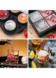 Silicone Ice Cube Trays with Lid(Set Of 3),Sphere Square Honeycomb Whiskey Ice Mold,No Odors Easy-Release Ice Cube Maker for Cocktails and Homemade,Reusable Freezer Ice Cube Trays Bpa-Free - pzsku/Z487F776DD935F1897EBEZ/45/_/1731313117/f52ae4b8-5eed-4933-b250-22f537ff5a11