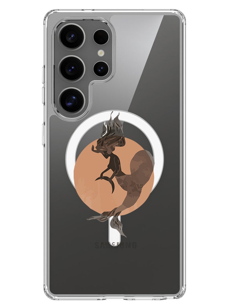 Theodor Magnetic Case for Samsung Galaxy S25 Ultra 6.9-inch Compatible with MagSafe Wireless Charging, Shockproof Phone Bumper Cover Pisces  - Image 1