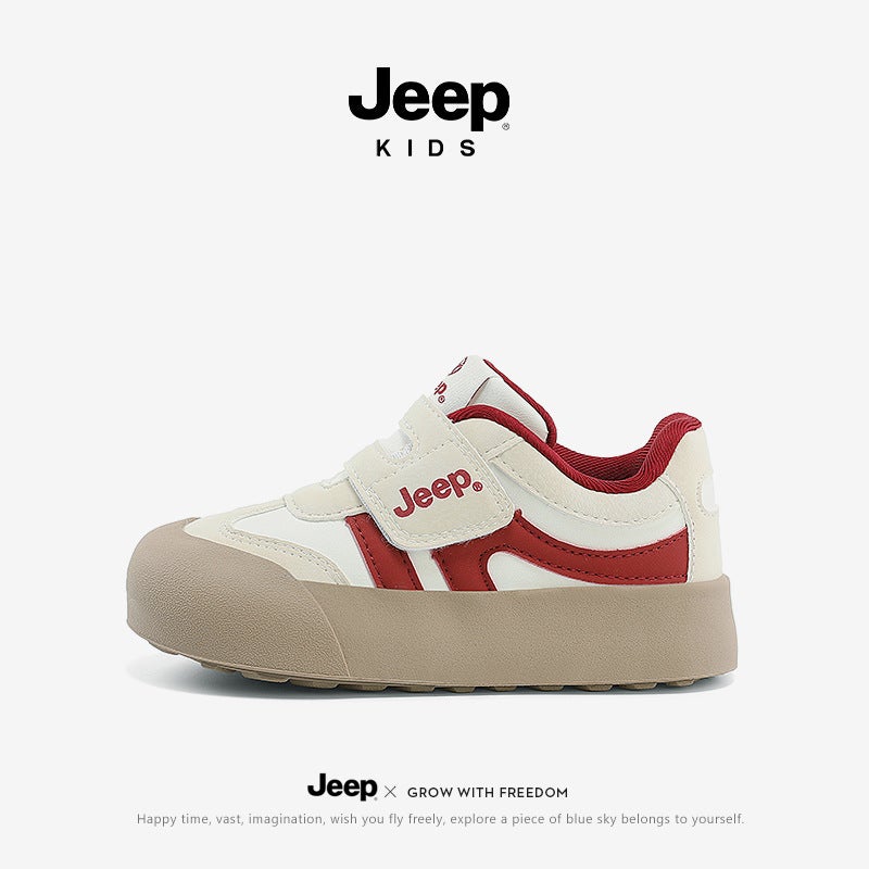 Jeep Children'S Shoes 2025 Spring New Boys' Board Shoes Soft Sole Lightweight Casual Shoes Girls' Waterproof Low-Top Shoes - Image 1