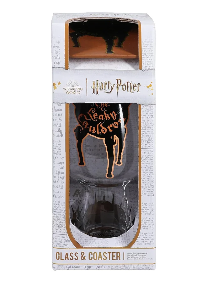 Paladone Paladone Leaky Cauldron Glass And Coaster Set