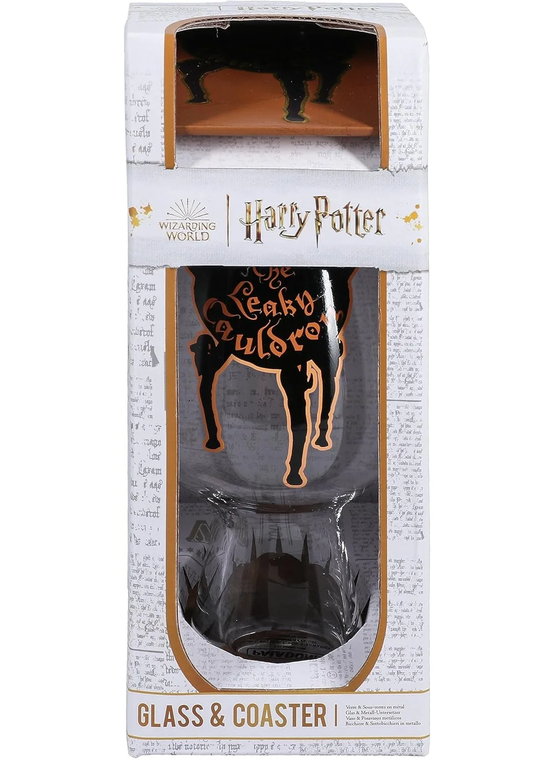 Paladone Paladone Leaky Cauldron Glass And Coaster Set