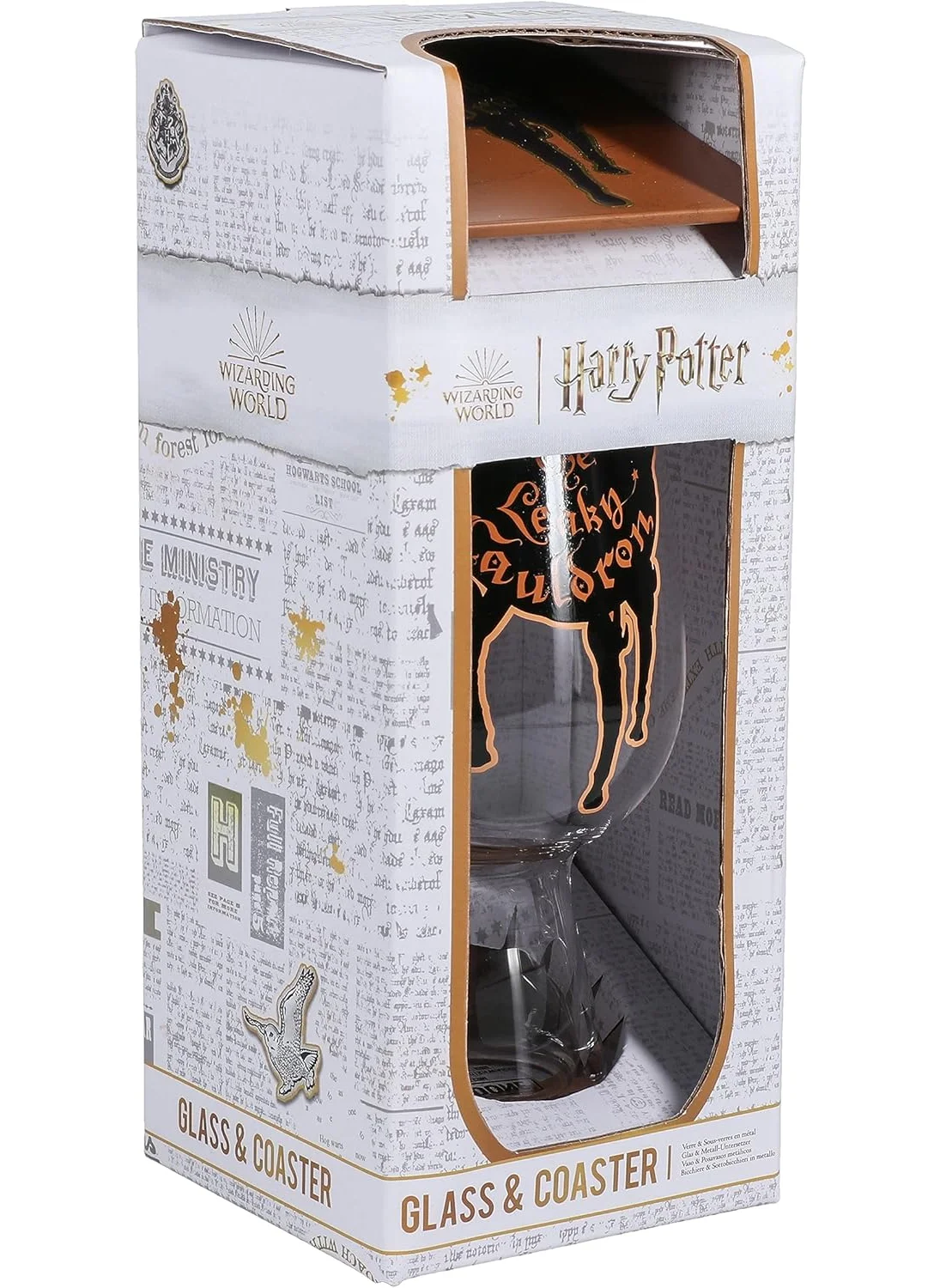 Paladone Paladone Leaky Cauldron Glass And Coaster Set