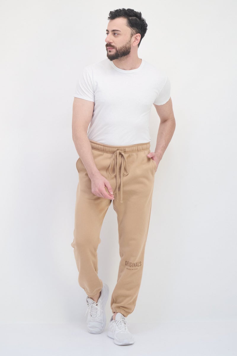 Originals by Brooklyn Cloth Men Regular Fit Solid Jogger Pants, Brown  - Image 4