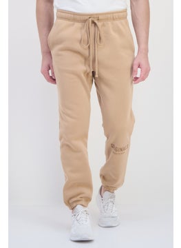 Originals by Brooklyn Cloth Men Regular Fit Solid Jogger Pants, Brown  - Image 1