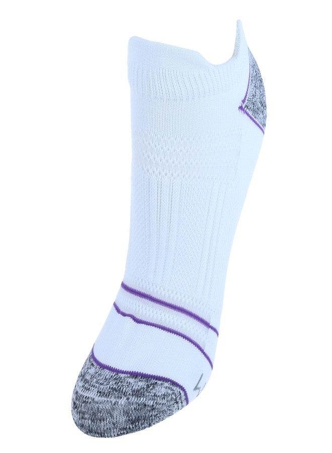 Fruit of the Loom Women's Premium Seamless No Show Tab Socks (3 Pack), White - Image 2