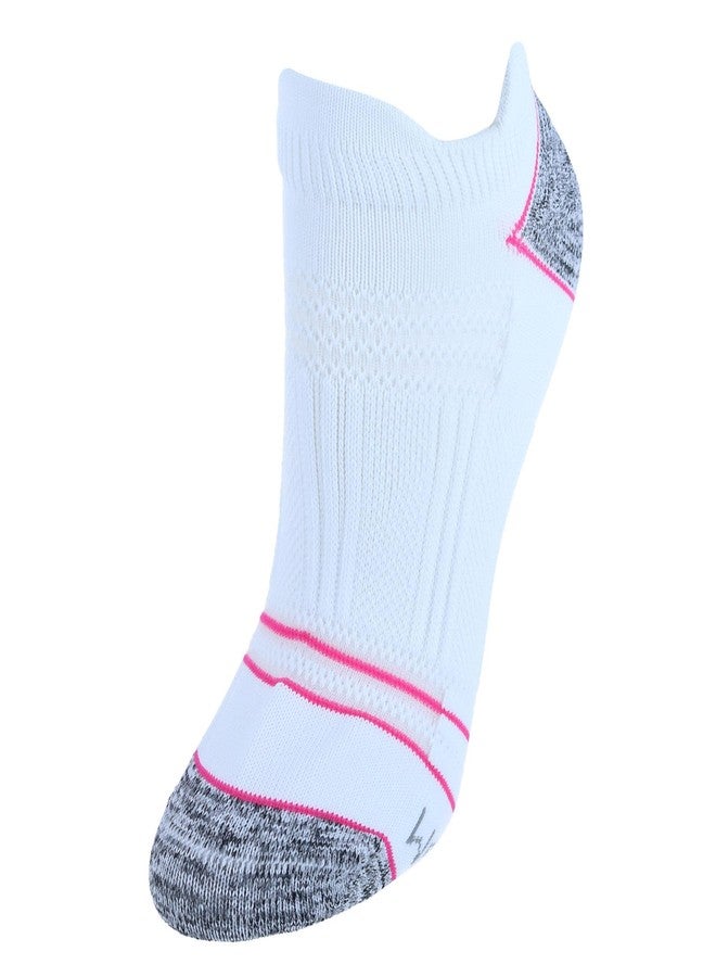 Fruit of the Loom Women's Premium Seamless No Show Tab Socks (3 Pack), White - Image 3