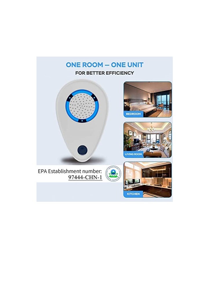 Excefore 4 Pack Ultrasonic Pest Repeller, Pest Control Ultrasonic Repellent, Electronic Repellant - Bug Repellent for Ant, Mosquito, Mice, Spider, Roach, Rat, Flea, Fly  - Image 4