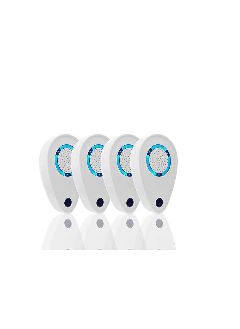 Excefore 4 Pack Ultrasonic Pest Repeller, Pest Control Ultrasonic Repellent, Electronic Repellant - Bug Repellent for Ant, Mosquito, Mice, Spider, Roach, Rat, Flea, Fly  - Image 1