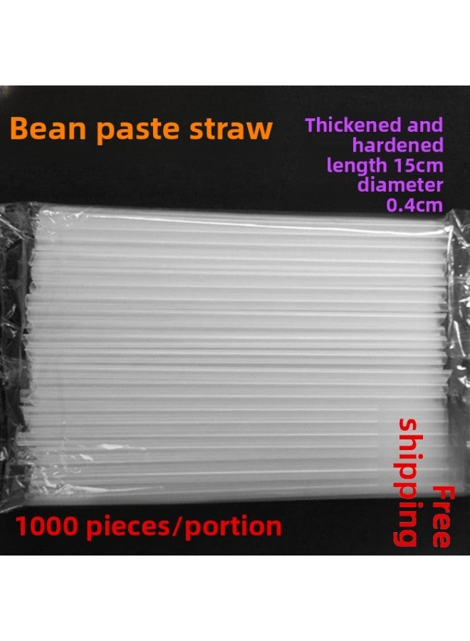 Soymilk Cup Straw Disposable Transparent Pointed Now Grinding Soymilk Straw Plastic Hard Independent Bulk Hei