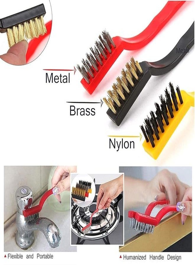 HEMSHAIL Multipurpose Wire Dishcloth for Wet and Dry Cleaning - Includes 9-Piece Tool Set with Mini Wire Brushes and Stainless Steel Scrubber for Home, Kitchen, and Car Detailing - Image 3