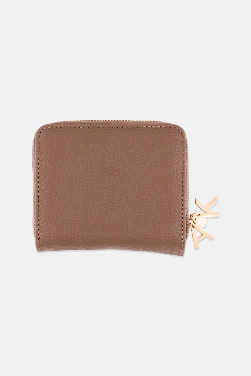 ANNE KLEIN Women Brand Logo Multi Purpose Wallet, Taupe - Image 2