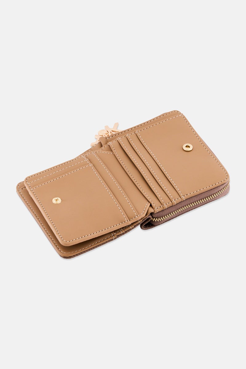 ANNE KLEIN Women Brand Logo Multi Purpose Wallet, Taupe - Image 3