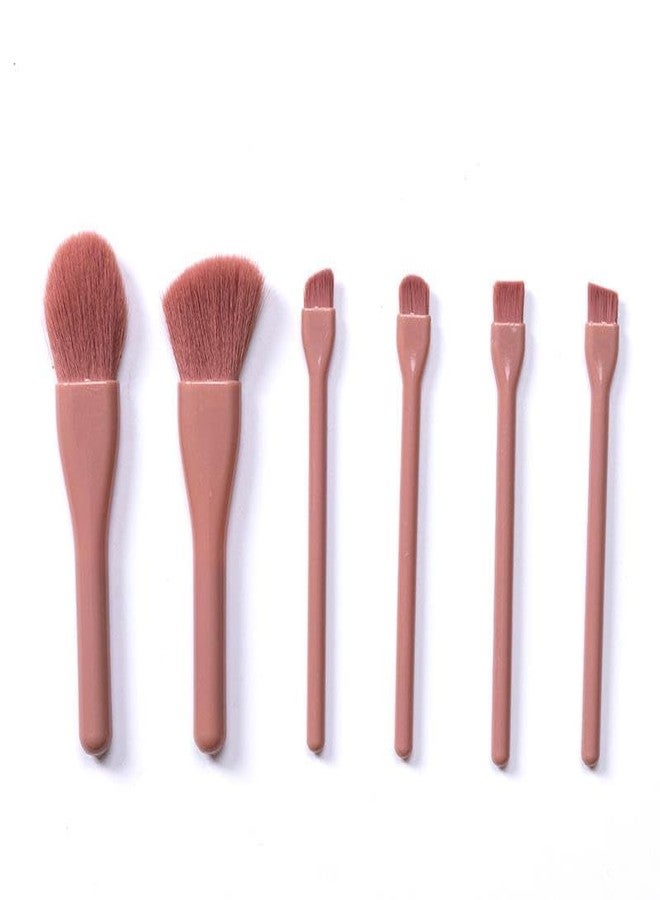 Ruby Face Rubyface Makeup Brush Set of 6, Premium Design for Easy, Precise Application on Face, Eyes, and Brows | 6 in 1 Brush Box Cruelty-Free, Super Soft Bristles Multicolored - Image 3