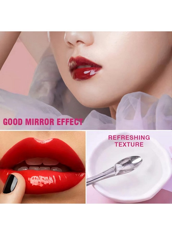 Sumeitang Sumeitang 4 Color Glitter Lip Gloss Base Kit, Moisturize Lip Gloss Base Oil Material Lip Makeup Primers for DIY Handmade Making Lip Balms and Lipgloss Set(4 Pack x 20ML) - Image 4