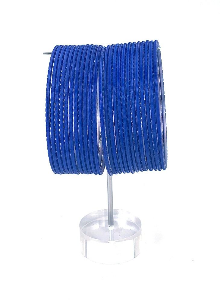 GOHONA Colorful Beautifully Designed Indian Bollywood Style Alloy Metal Plain Bangles for Kids Teenagers and Women - Image 1