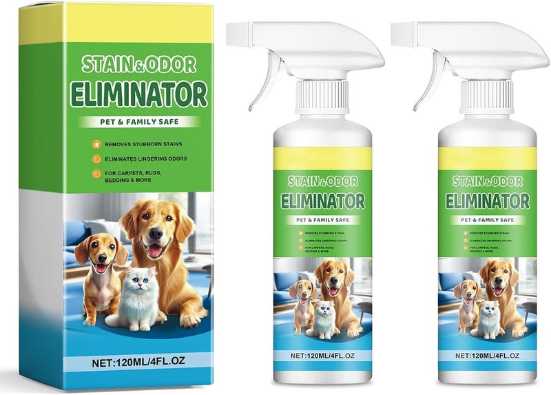 Goreem Powerful Pet Odor Eliminator Spray - Advanced Enzyme Formula for Dog & Cat Urine, Permanent Stain & Smell Remover for Carpets, Furniture & Floors (Fresh Scent, Safe for Pets & Kids) - Image 1