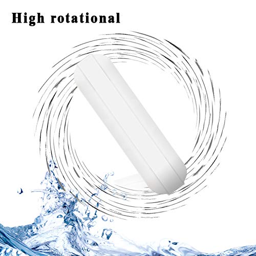 EQUTY BAYMERS 4 قطع 30 مم (1.18 بوصة) قضيب تحريك مغناطيسي PTFE، لون أبيض، قضيب مختبر، قضيب لوحة تحريك، مغناطيس لوحة التحريك، قضيب تحريك مغناطيسي - Image 4