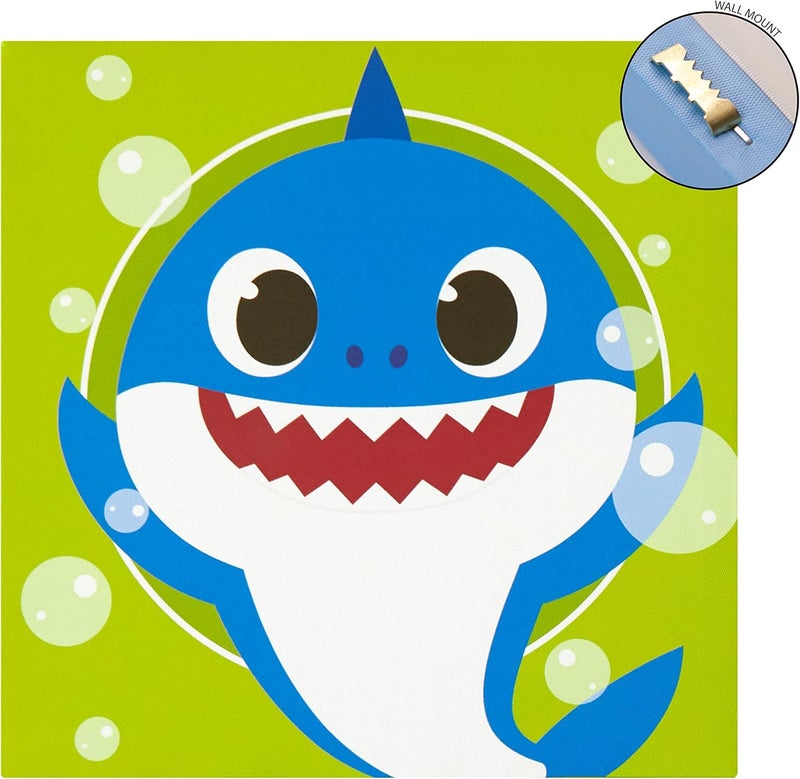 IDEA NUOVA Baby Shark 4 Pack Square Canvas Wall Art Set, 11"x11" each - Image 3