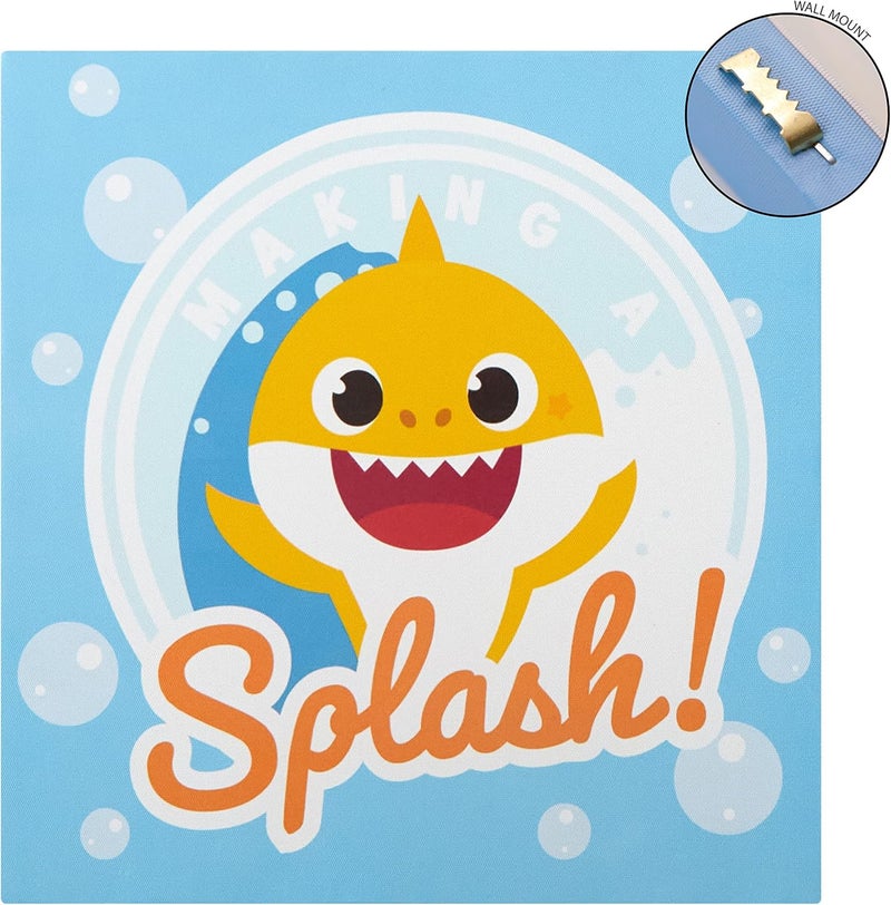 IDEA NUOVA Baby Shark 4 Pack Square Canvas Wall Art Set, 11"x11" each - Image 4