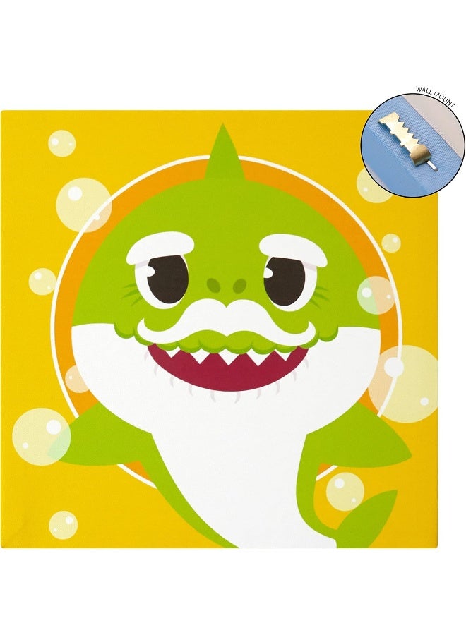 IDEA NUOVA Baby Shark 4 Pack Square Canvas Wall Art Set, 11"x11" each - Image 5