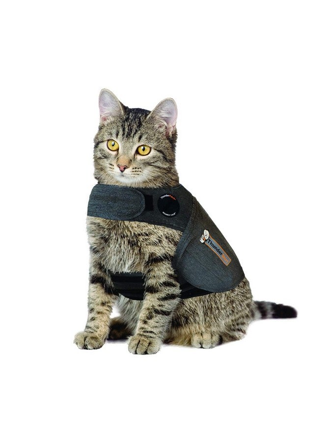 ThunderShirt Classic Cat Anxiety Jacket, Heather Gray, Medium (9 To 13 Lbs), Thu009 - Image 1