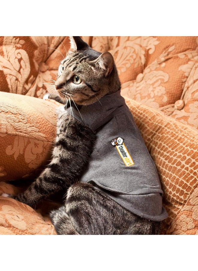 ThunderShirt Classic Cat Anxiety Jacket, Heather Gray, Medium (9 To 13 Lbs), Thu009 - Image 5