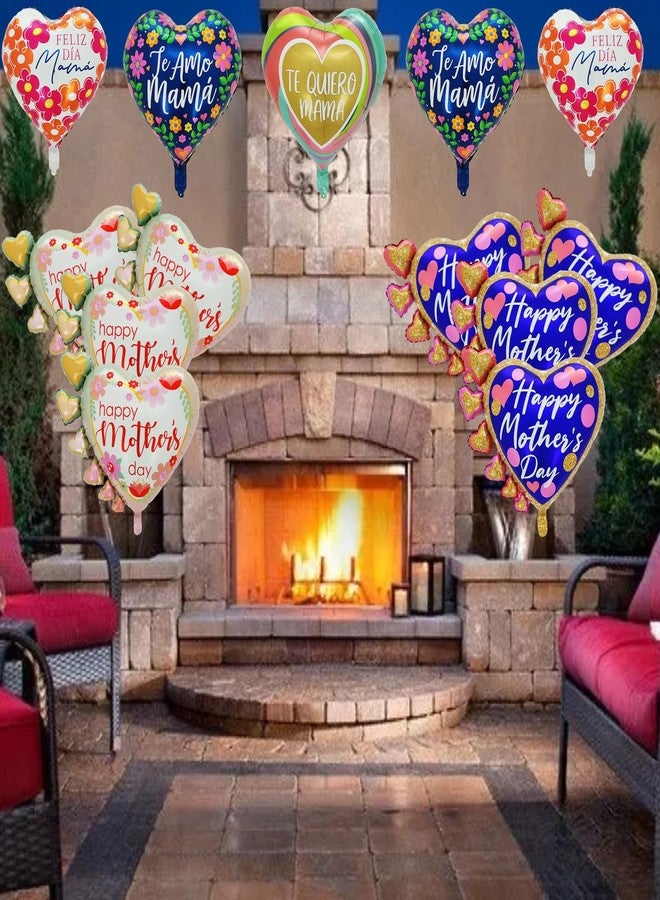 HIPIHOM 20 Pcs Mothers Day Balloons, Mother's Day Decorations, Happy Mothers Day Balloons for Happy Mother's Day Party Decoration Supplies (Heart) - Image 4