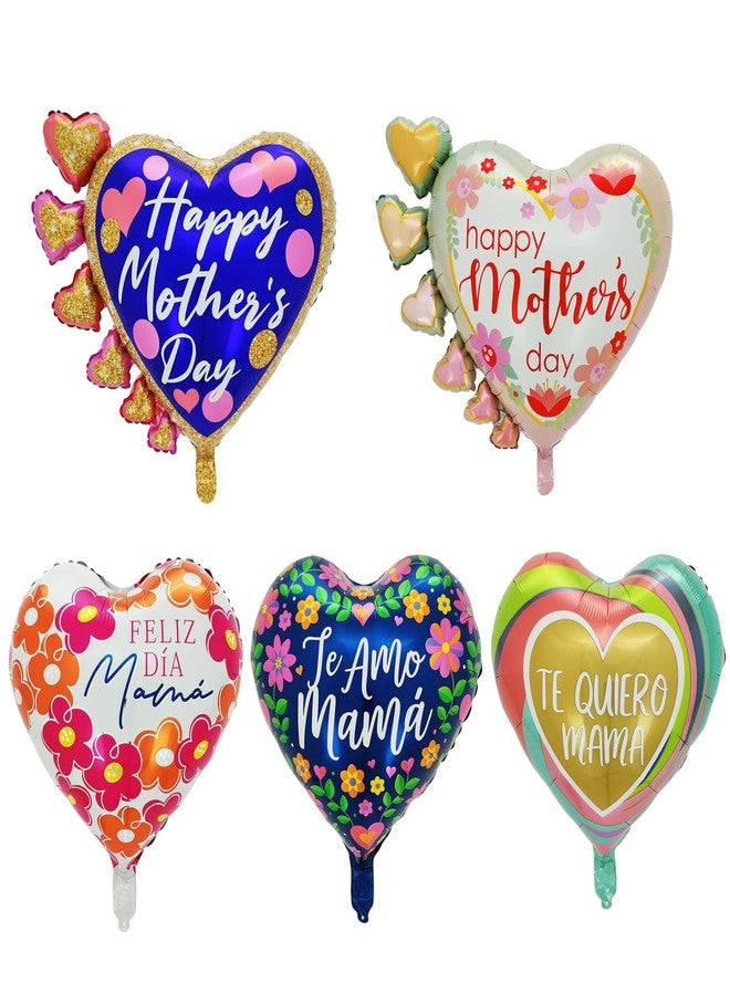 HIPIHOM 20 Pcs Mothers Day Balloons, Mother's Day Decorations, Happy Mothers Day Balloons for Happy Mother's Day Party Decoration Supplies (Heart) - Image 3
