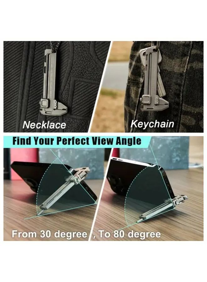 1 قطعة مقياس فرجار متعدد الوظائف من السبائك - 9 أدوات فتاحة زجاجات وجنازة حامل هاتف - Image 3