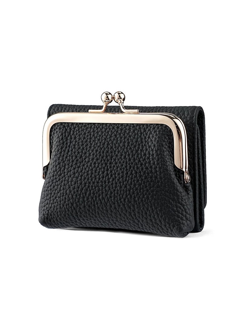 SKT Shiketro Genuine Leather Women's Wallet Japanese Style Three-Fold Coin Purse Top Layer Cowhide High-Grade Coin Purse - Image 2