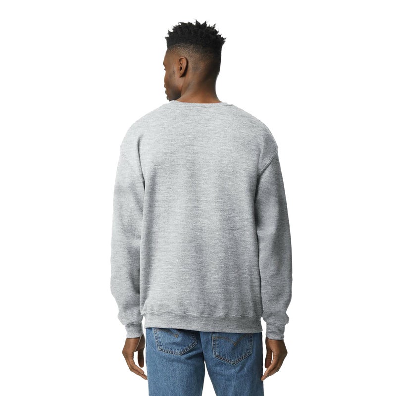Gildan UGP Campus Apparel Gildan Men's -Fleece Crewneck Sweatshirt, Style G18000, Sport Grey, Medium - Image 4