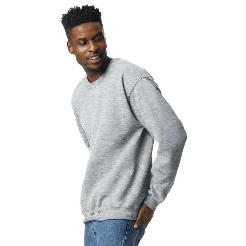 Gildan UGP Campus Apparel Gildan Men's -Fleece Crewneck Sweatshirt, Style G18000, Sport Grey, Medium - Image 2