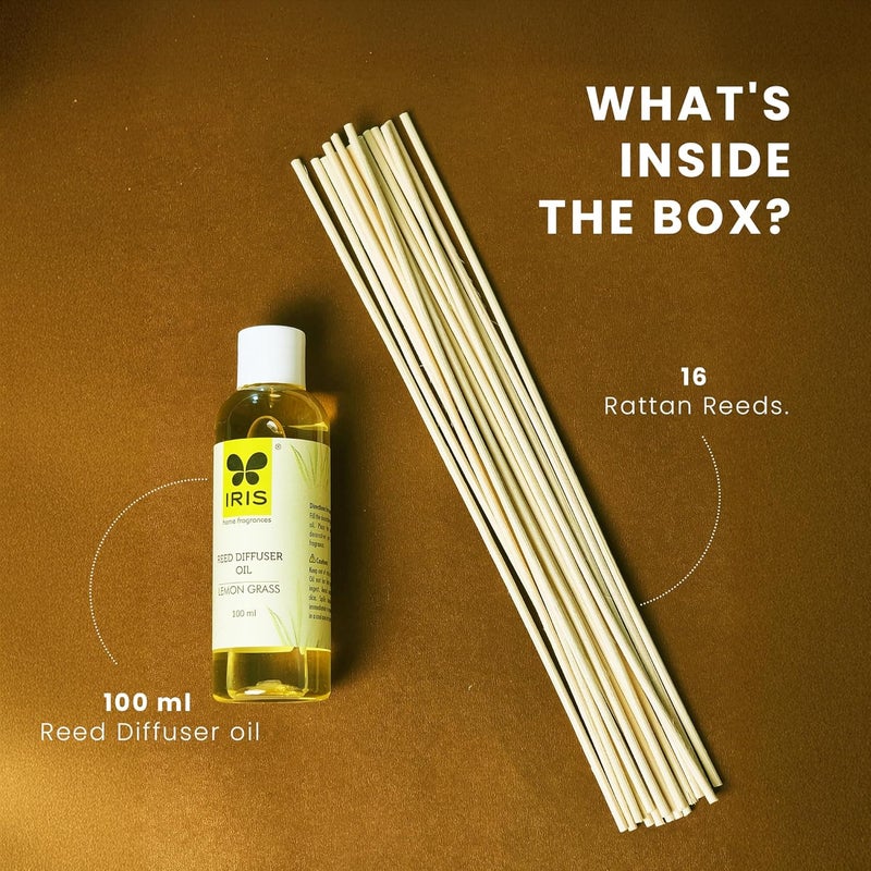 IRIS معطر المنزل، إعادة تعبئة معطر اللافندر برائحة الليمون، خالي من السموم، معطر فاخر، علم الروائح، معزز للمزاج، مصنوع في الهند - 1 وحدة من زيت معطر 100 مل. - Image 4