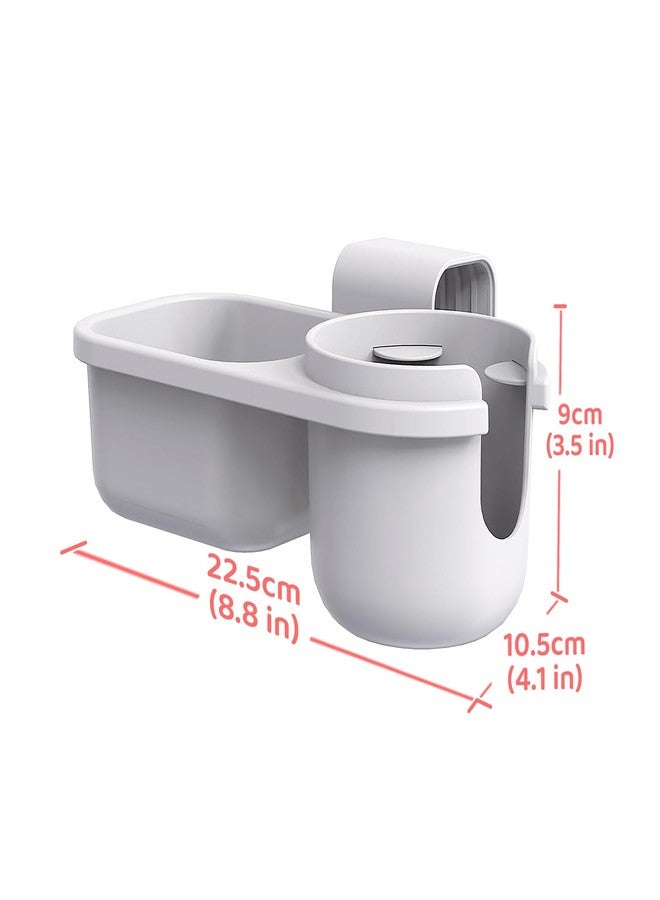 WedFeir SnackPod Child Cup & Snack Holder for Convertible Car Seats & Strollers - BPA Free - Grey - Image 5