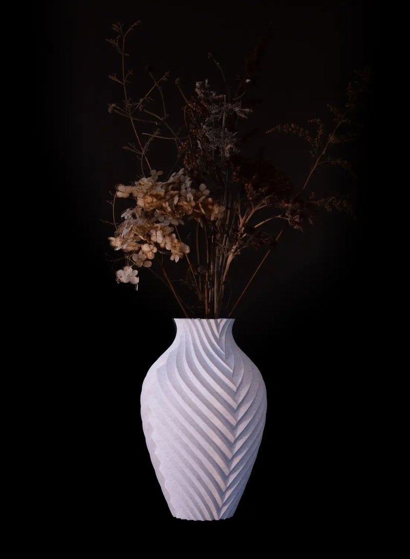 أخوة ثلاثي الأبعاد مزهرية كروميك   تصميم فاخر وعصري لتنسيق الزهور والإكسسوارات الفنية - Image 1