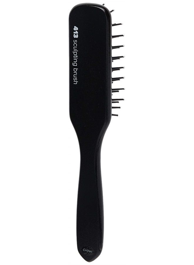 Paul Mitchell Pro Tools 413 Sculpting Brush, Classic Hair Brush for Detangling, Sculpting + Styling Wet or Dry Hair, Black - Image 2