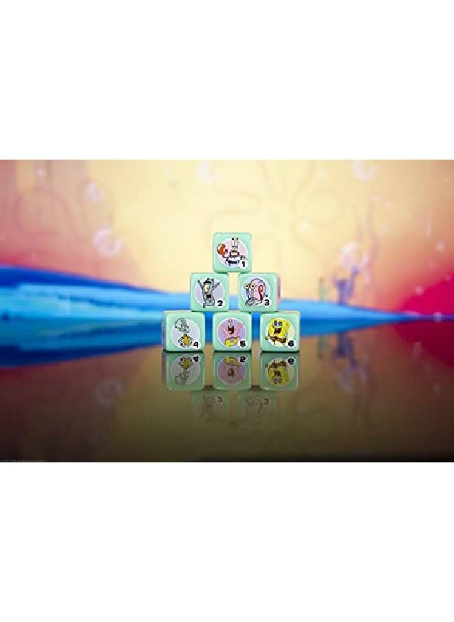 USAopoly - Spongebob Squarepants Dice Set ; Collectible D6 Dice Featuring Characters & References Spongebob Patrick Star Squidward Tentacles Gary Plankton And Mr. Krabs ; Officially Licensed 6Sided Dice - Image 1