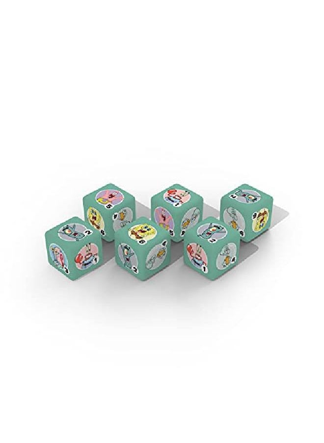 USAopoly - Spongebob Squarepants Dice Set ; Collectible D6 Dice Featuring Characters & References Spongebob Patrick Star Squidward Tentacles Gary Plankton And Mr. Krabs ; Officially Licensed 6Sided Dice - Image 1